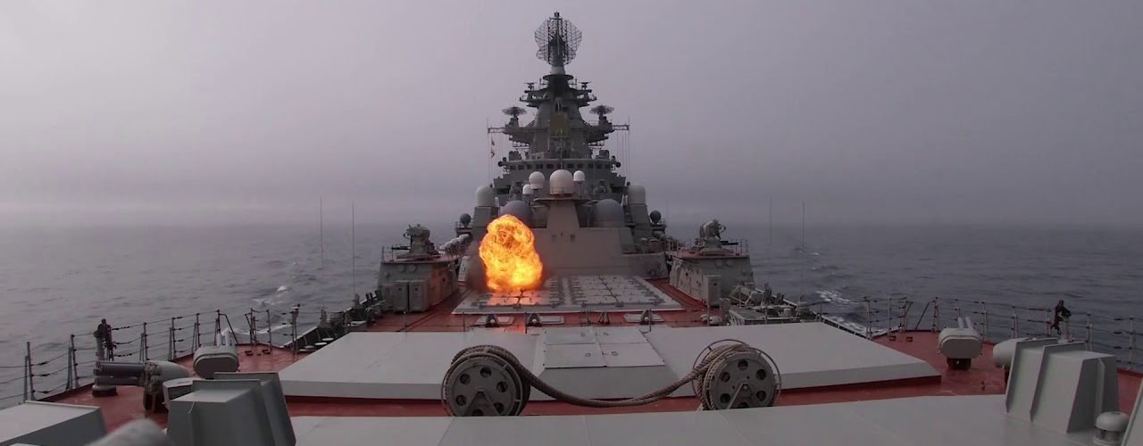 Russia s Northern Fleet Ships Attack enemy In Barents Sea Maneuver