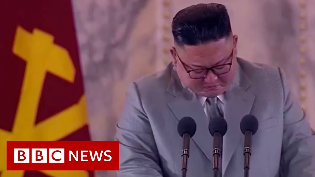 North Korean leader Kim Jongun gets emotional during speech BBC News