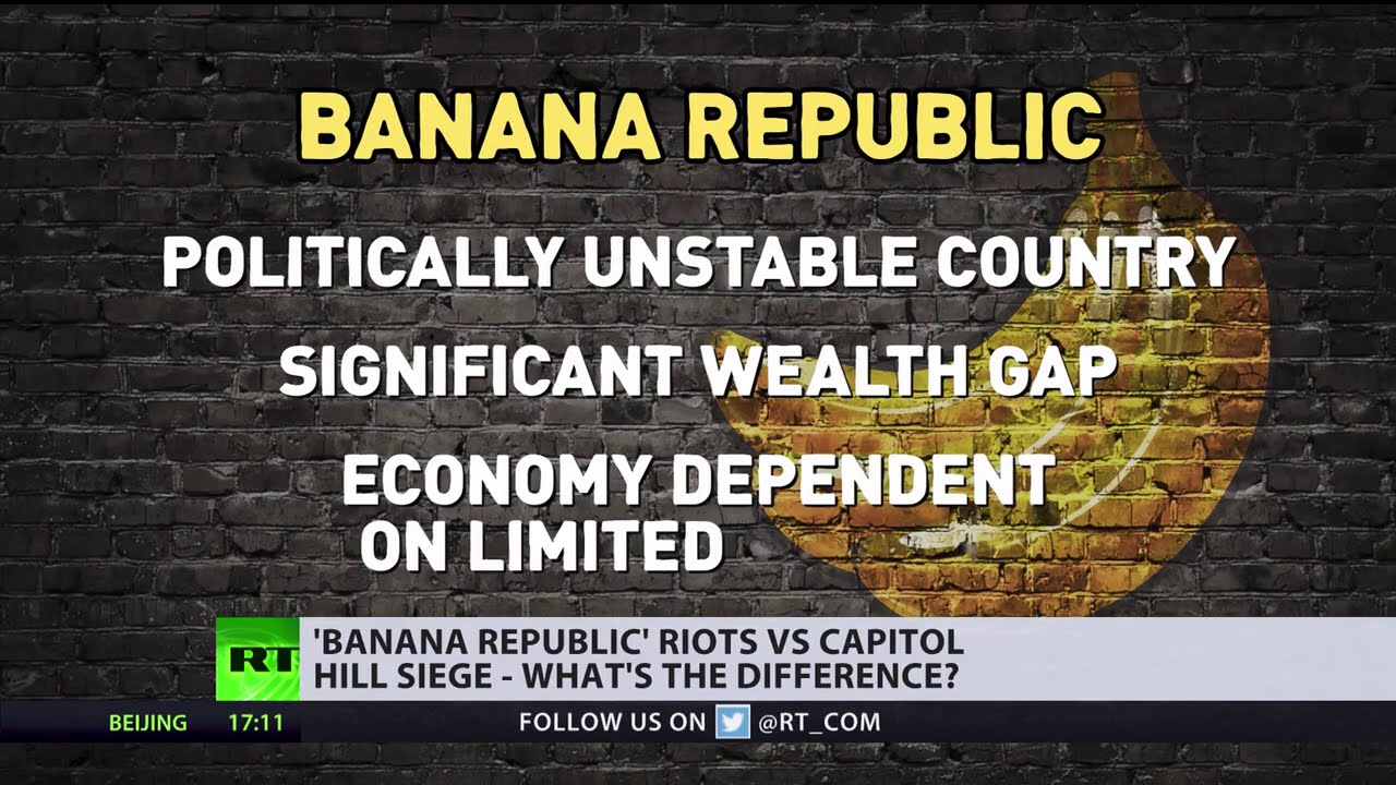 'Banana republic' comes to US America gets a taste of its own