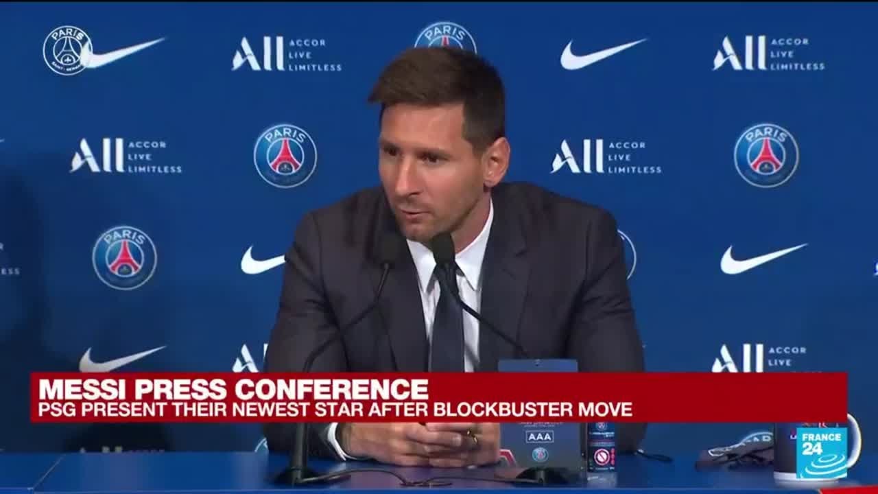 Messi's PSG presentation: 'It's been a very emotional time ...