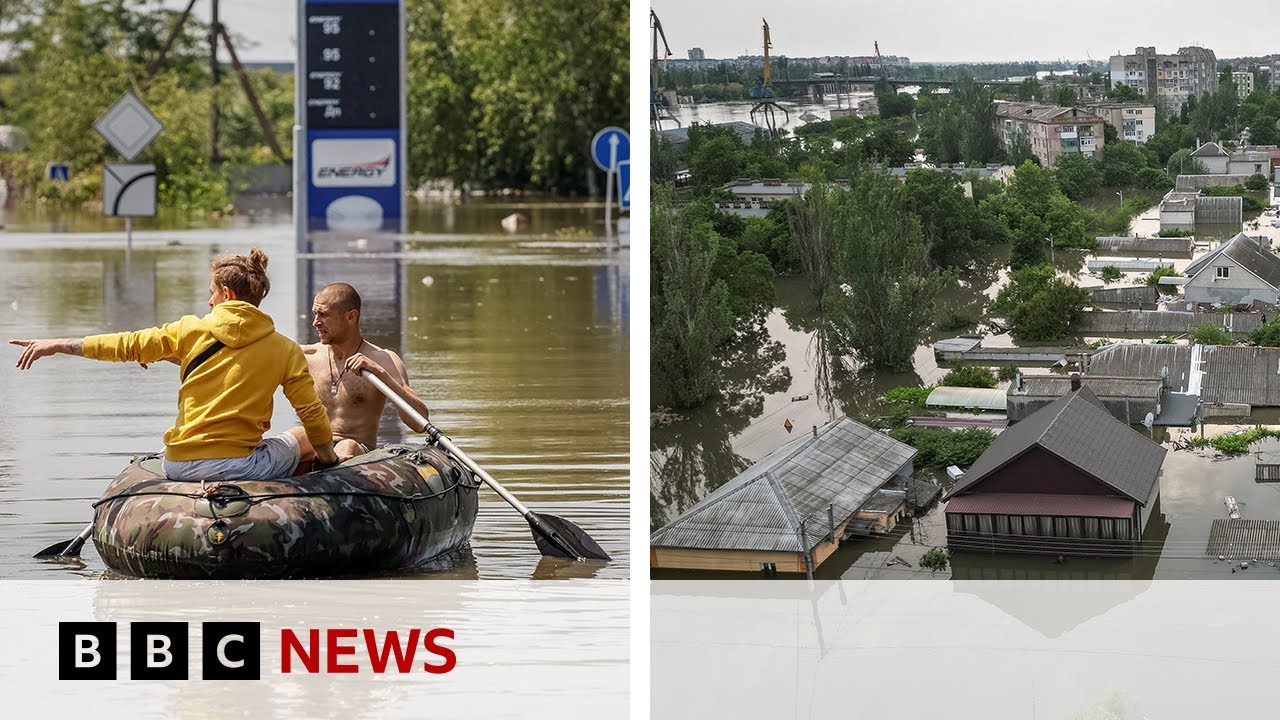 ‘Floating Landmines’ Warning As Ukrainians Flee Dam Disaster - BBC News ...