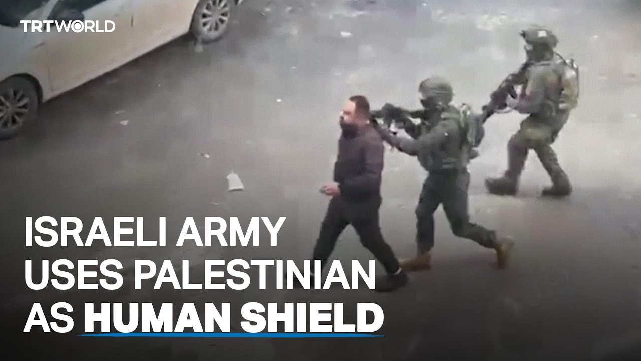 Palestinian man used as human shield by Israeli forces - World News