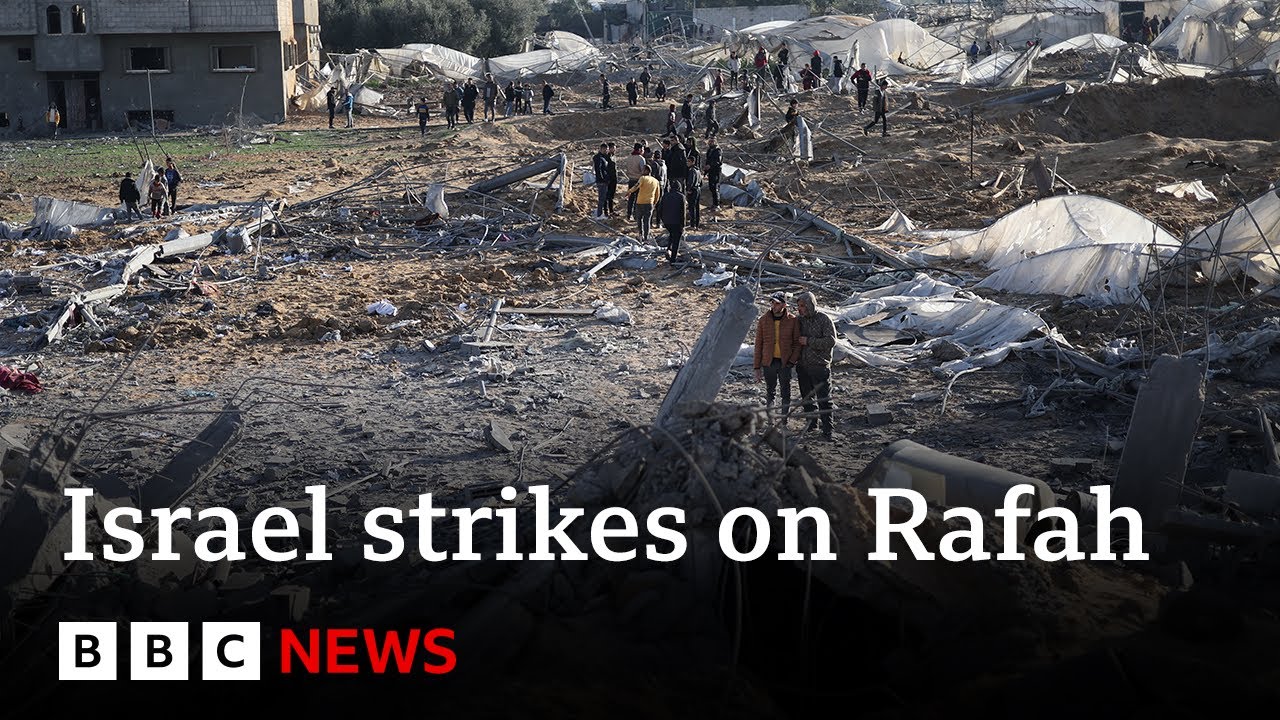 Israeli Strikes Kill Dozens In Rafah As Raid Rescues Two Hostages | BBC ...