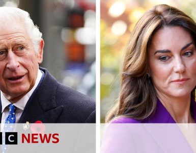 King Charles offers support to Kate after cancer announcement | BBC News
