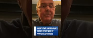 Sven-Goran Eriksson fulfills dying wish of managing Liverpool FC. #skynews
