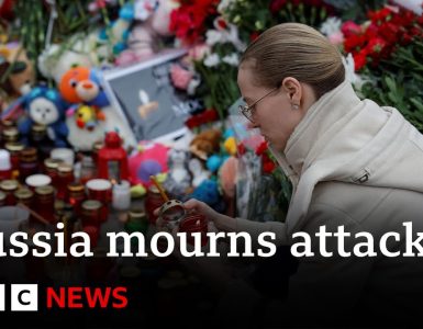Russia launches air strikes on Ukraine in Moscow attack aftermath | BBC News
