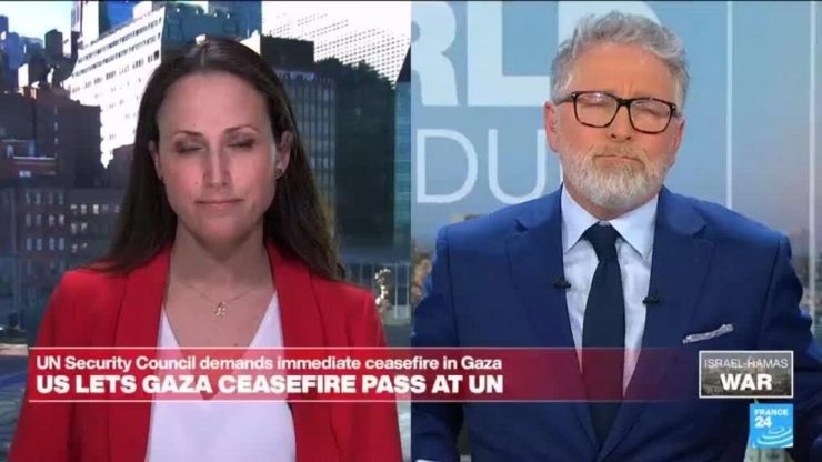 Jessica Le Masurier reports on the UNSC adoption of Gaza ceasefire resolution • FRANCE 24 English