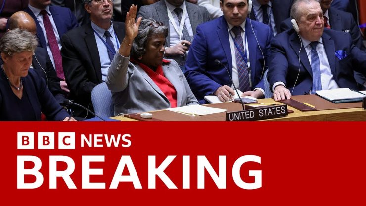 UN Security Council calls for 'immediate ceasefire' in Gaza after US abstains from vote | BBC News