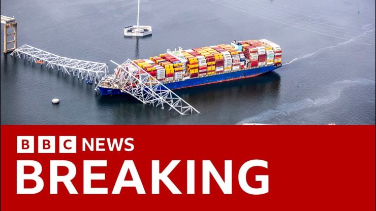 Baltimore Bridge crash: cargo ship suffered critical power failure | BBC News