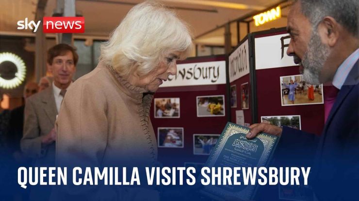 Watch live: Queen Camilla visits Shrewsbury Flaxmill Maltings and meets with local volunteers