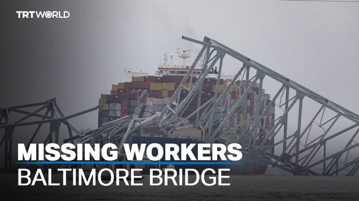 Six presumed dead after cargo ship crashes into Baltimore bridge