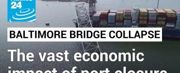 The economic impact of Baltimore bridge collapse as key US port blocked • FRANCE 24 English