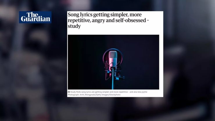 Study shows song lyrics are getting 'angrier, sadder and more basic' • FRANCE 24 English