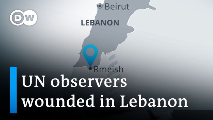 Three United Nations observers and a translator injured by shelling in Lebanon | DW News