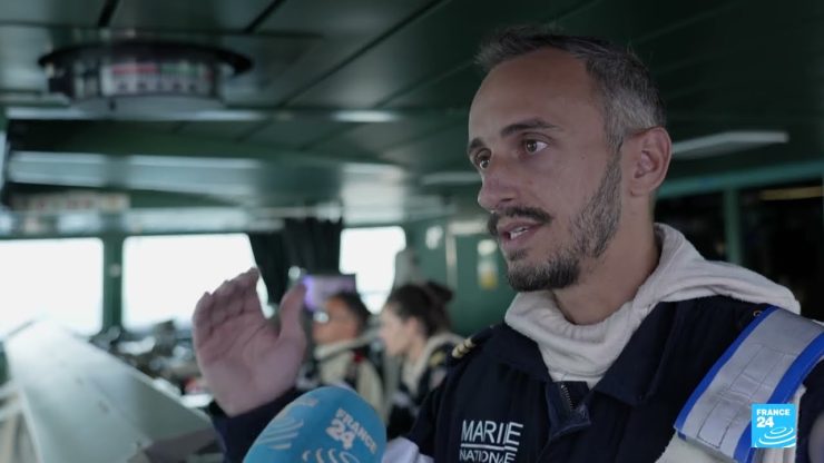 On board a French warship protecting Red Sea vessels from Houthi attacks • FRANCE 24 English