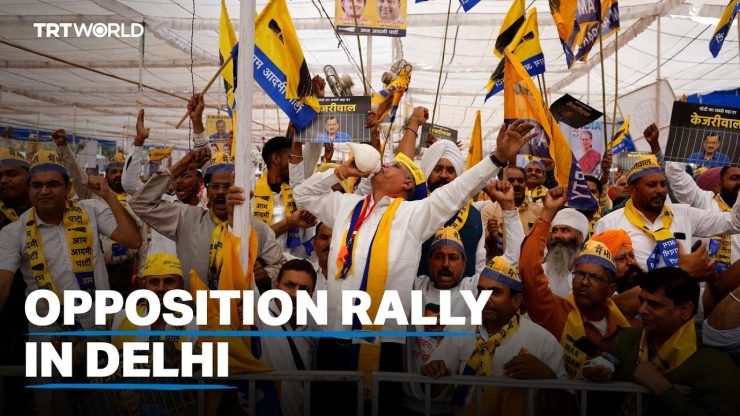 Indian opposition rallies following chief minister's arrest