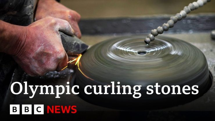Why do all Olympic curling stones come from a small Scottish island? | BBC News