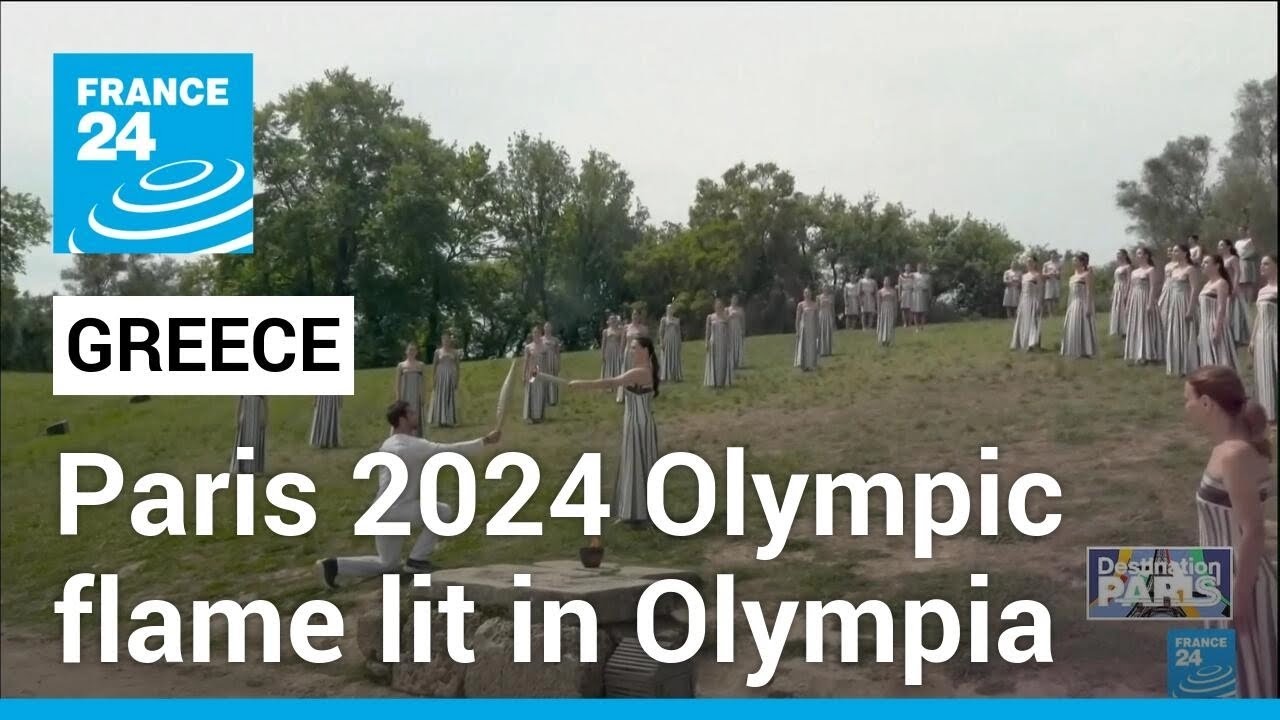 Countdown to 2024 Paris Olympics: Greece lights flame in Olympia ...