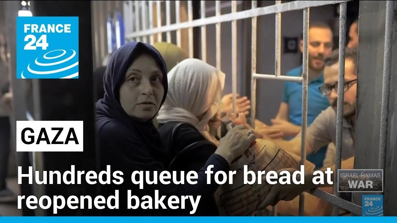 Hundreds Of Gazans Queue For Bread At Reopened Bakery After Aid Reaches ...