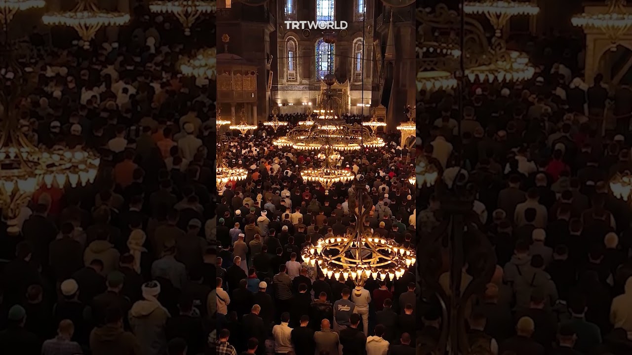 Muslims Gather To Pray At The Ayasofya Mosque - World News