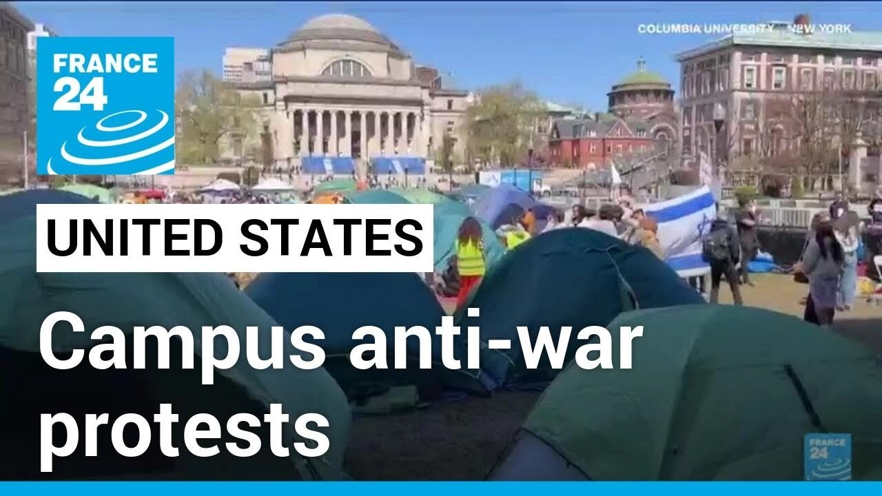 United States Campus antiwar protesters dig in as universities and