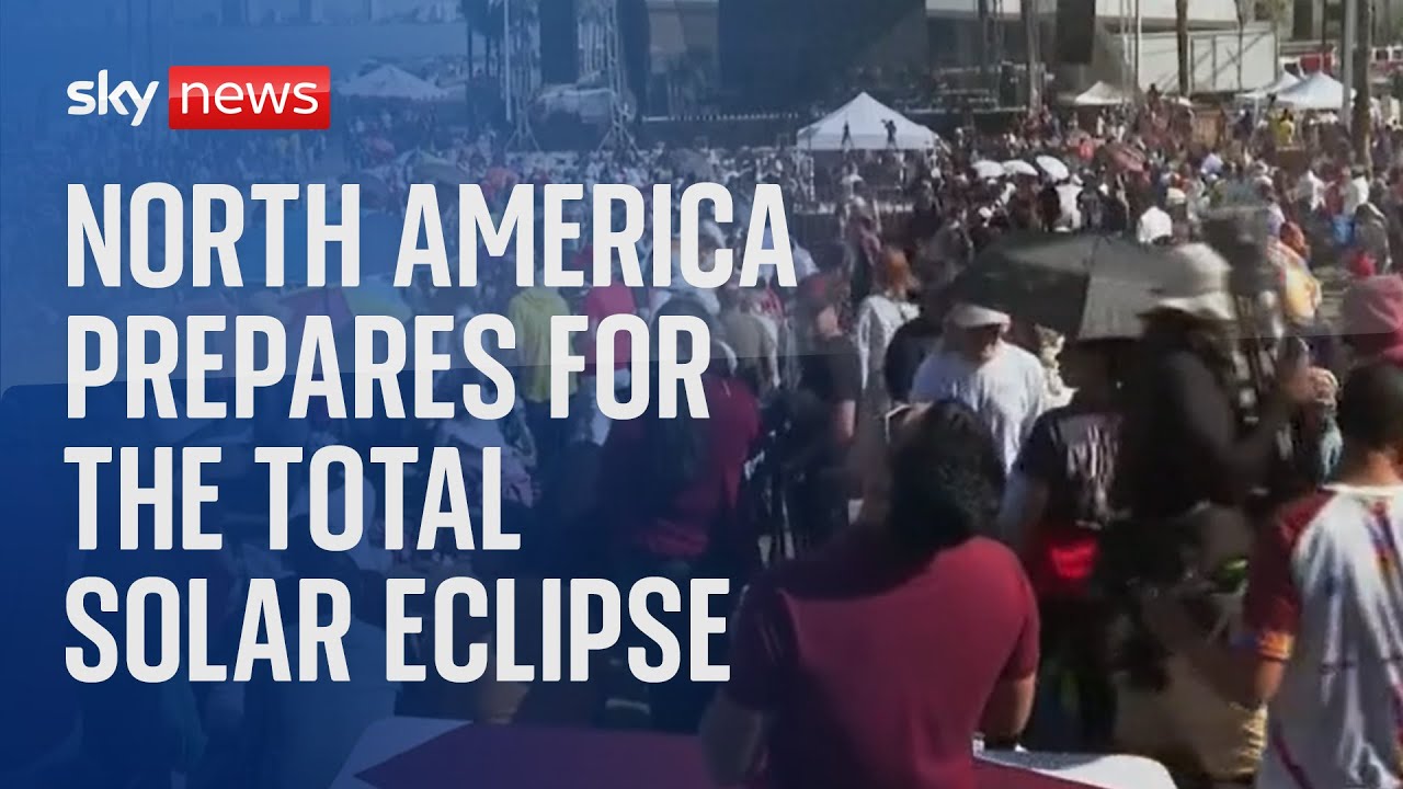 Watch live People prepare for the total solar eclipse across North