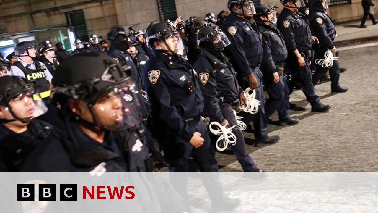 New York police raid Columbia campus and arrest protesters | BBC News ...