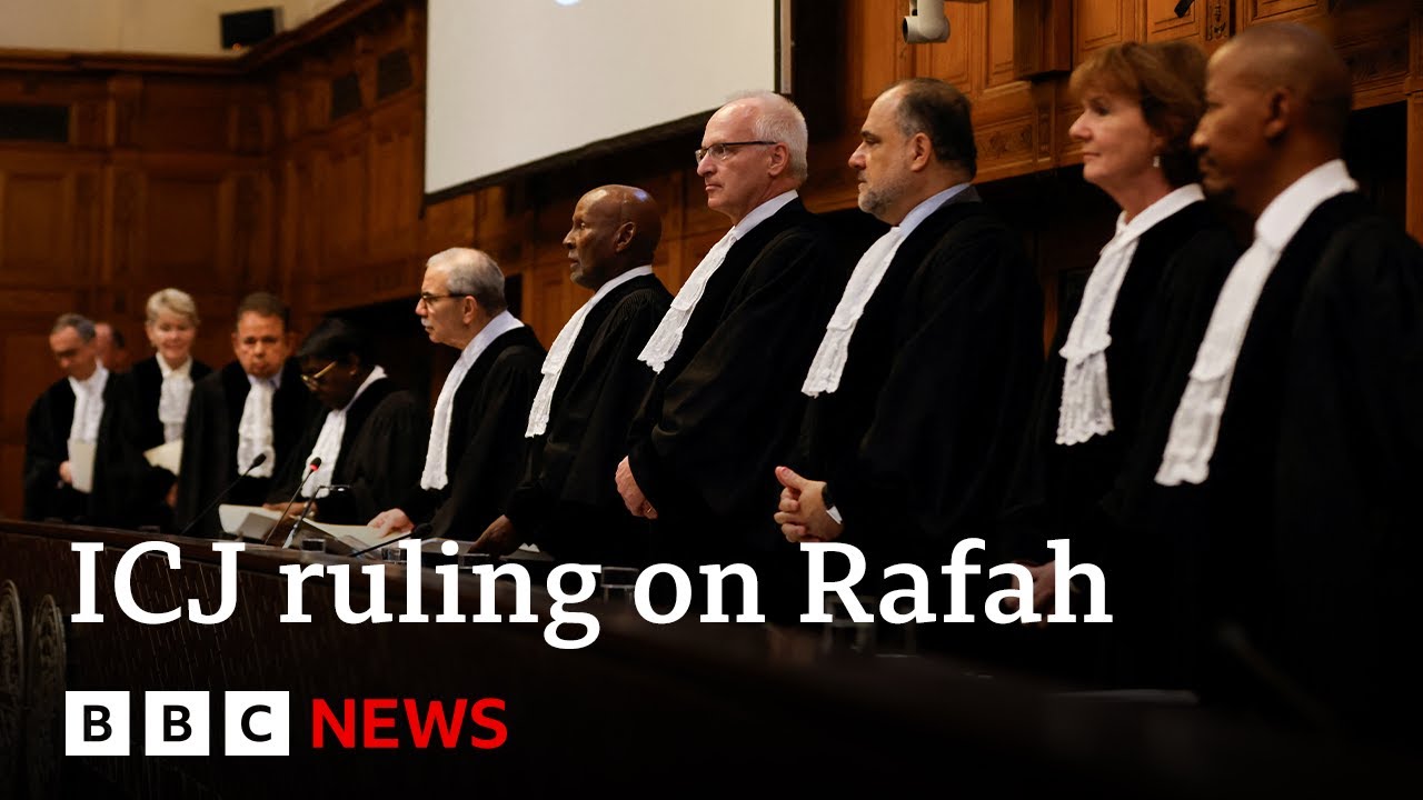 UN's Top Court Orders Israel To Halt Military Operations In Rafah | BBC ...