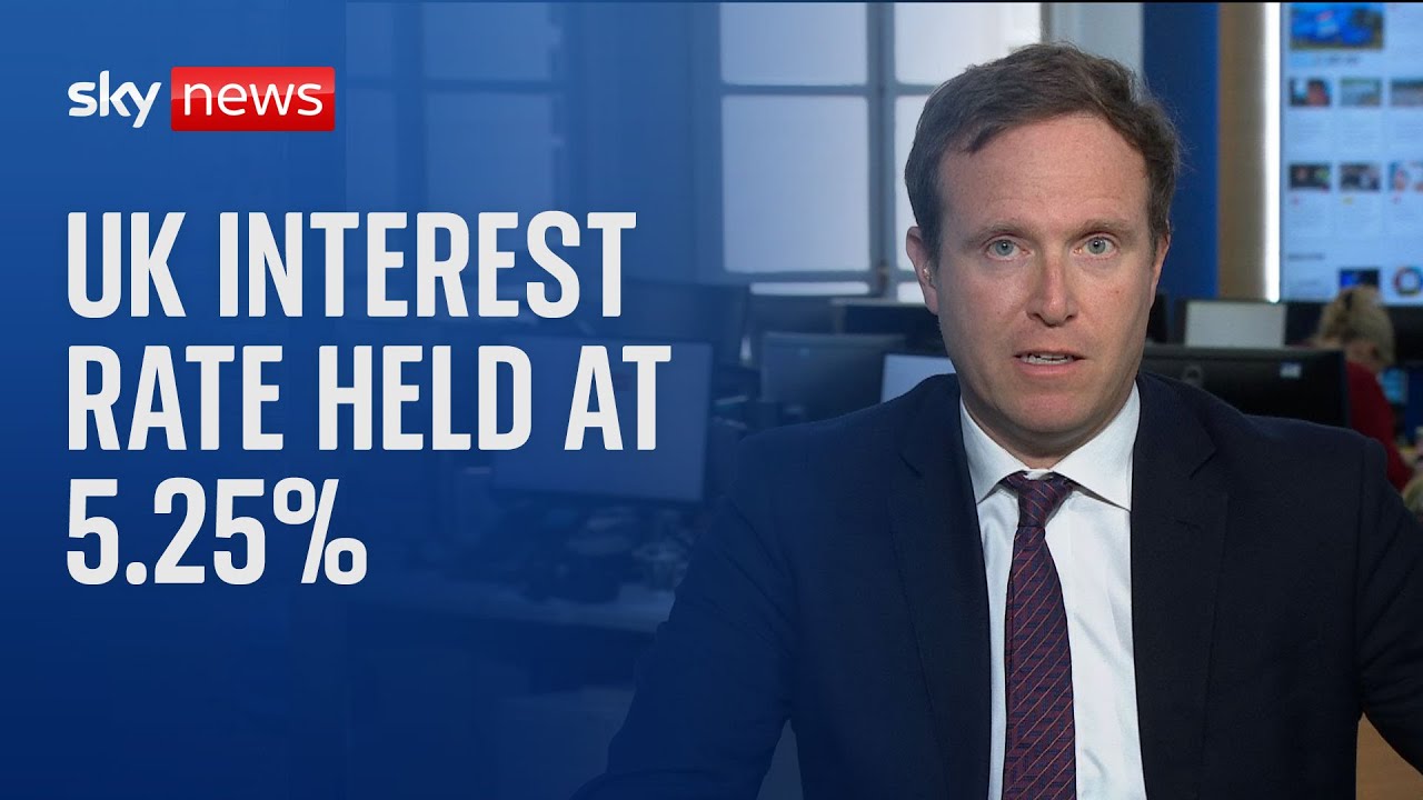 Bank of England holds interest rates at 5.25% for the seventh time in a ...