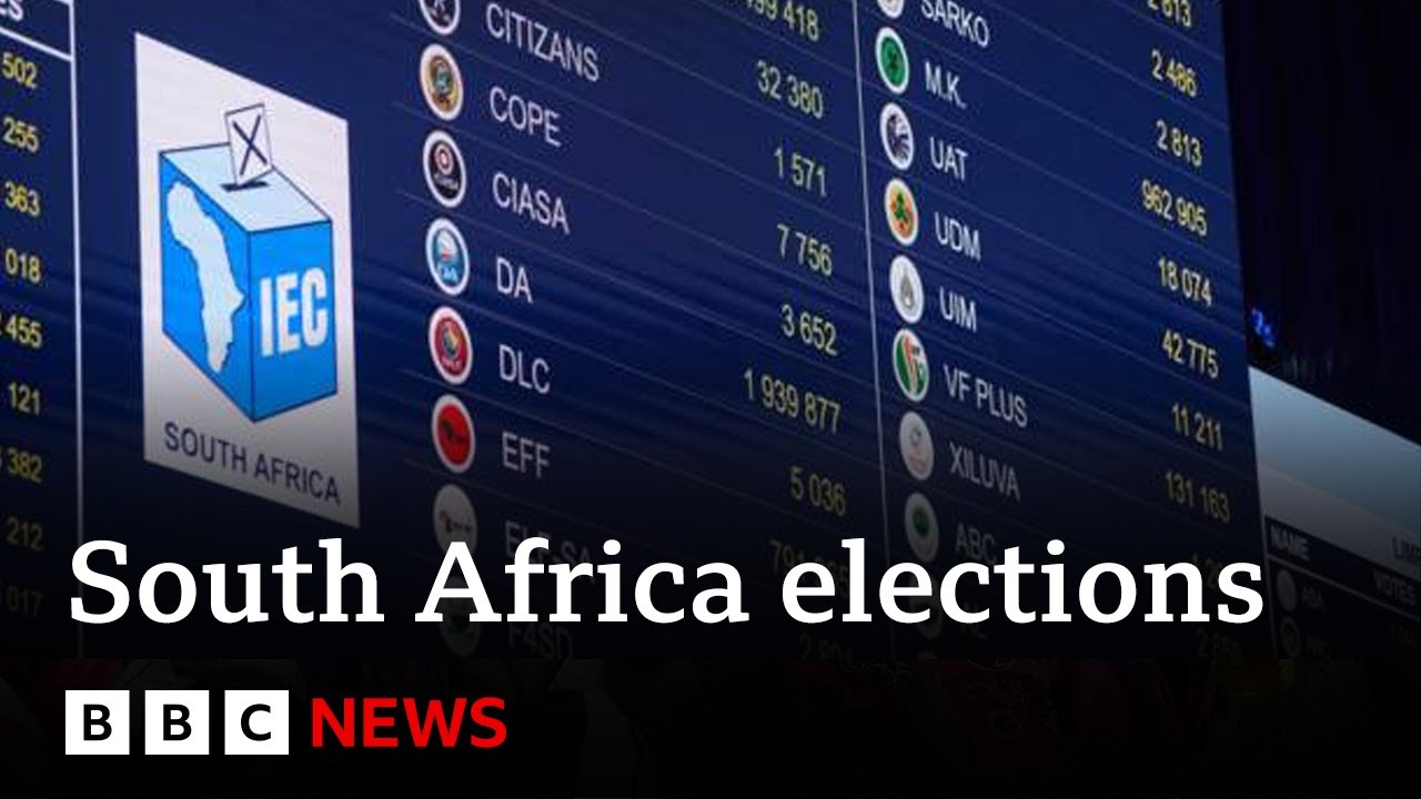 South Africa ANC vote collapses in historic election BBC News