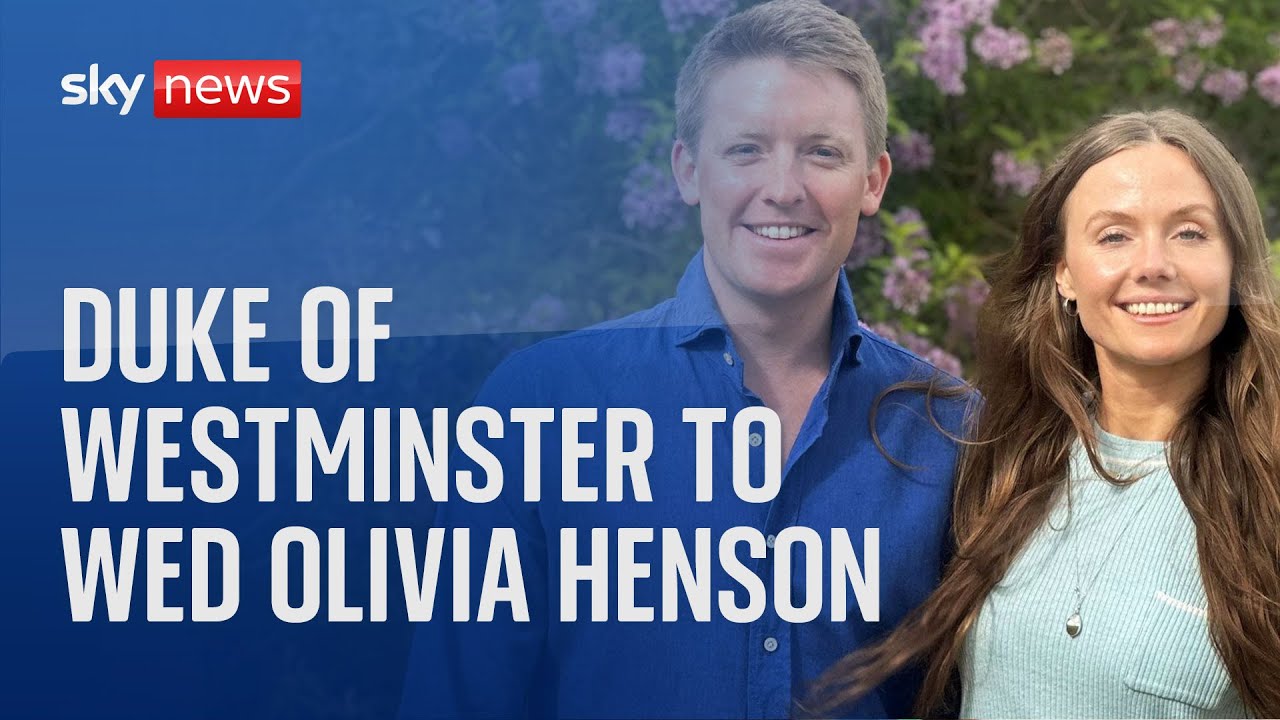Watch live Guests depart at the Duke of Westminster wedding to Olivia