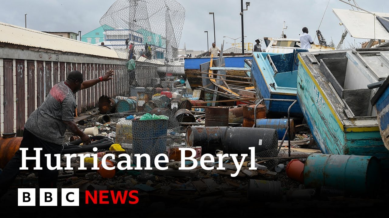 At least one dead as Hurricane Beryl batters Caribbean | BBC News ...