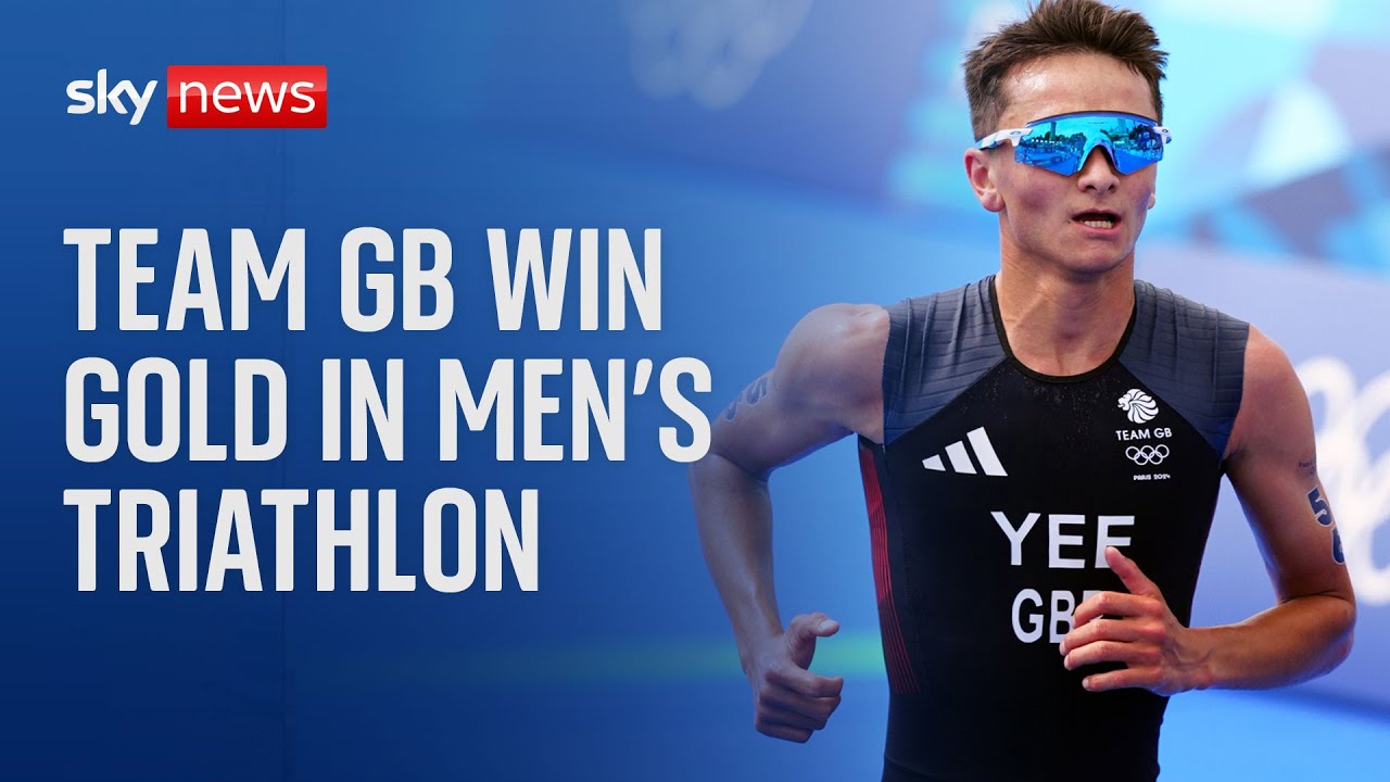 Paris Olympics Team GB's Alex Yee wins triathlon gold after