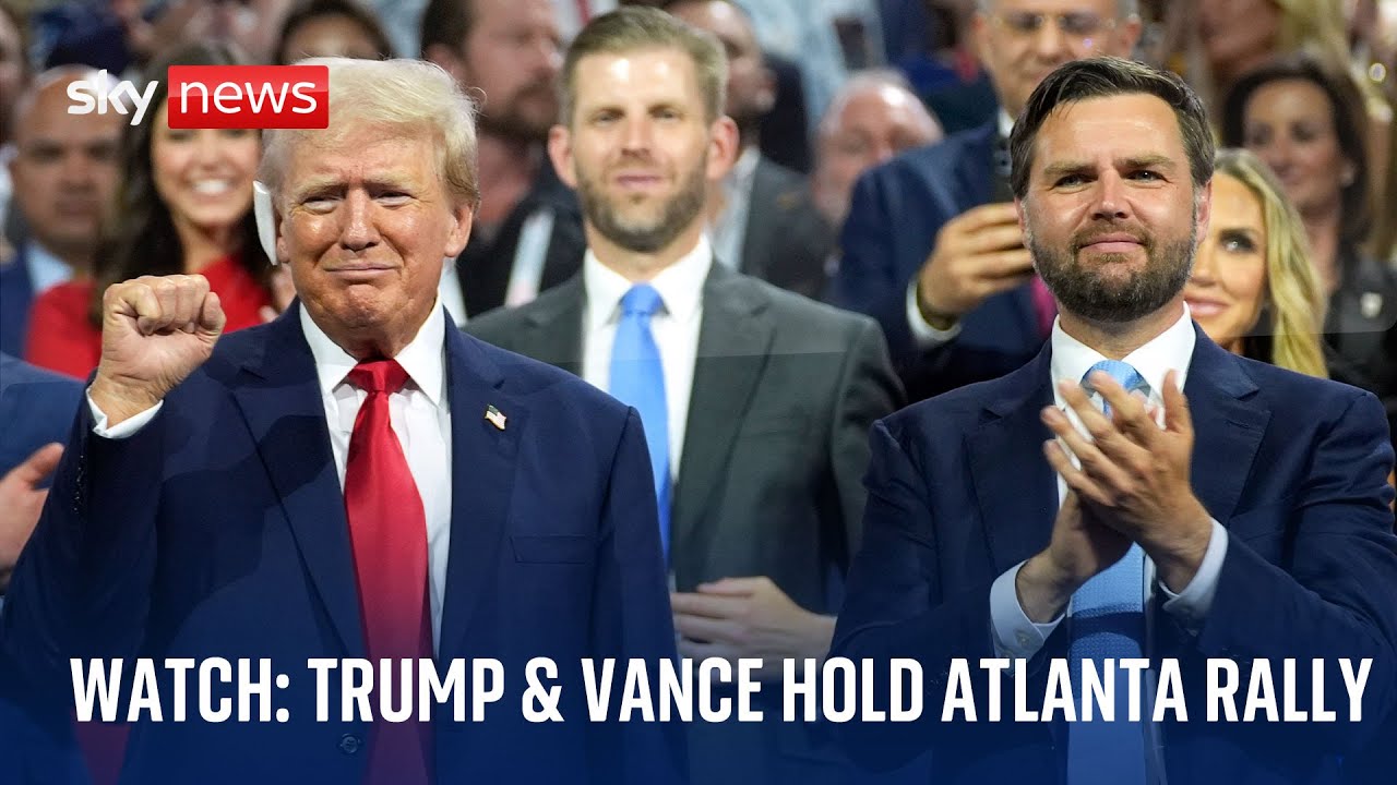 Watch live: Trump and Vance hold rally in Atlanta - World News