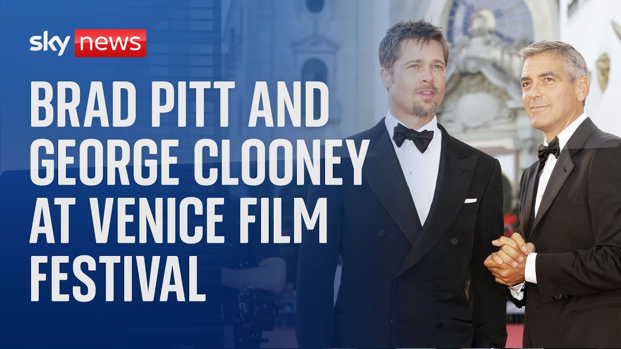 Watch live: Brad Pitt and George Clooney arrive at Venice Film Festival ...