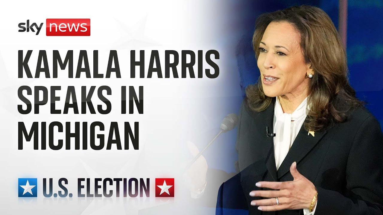 Watch live Democrat Presidential nominee Kamala Harris speaks in