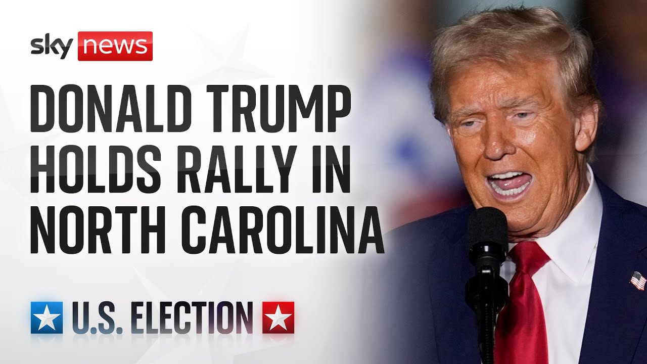 US election 2024 Donald Trump speaks in North Carolina World News