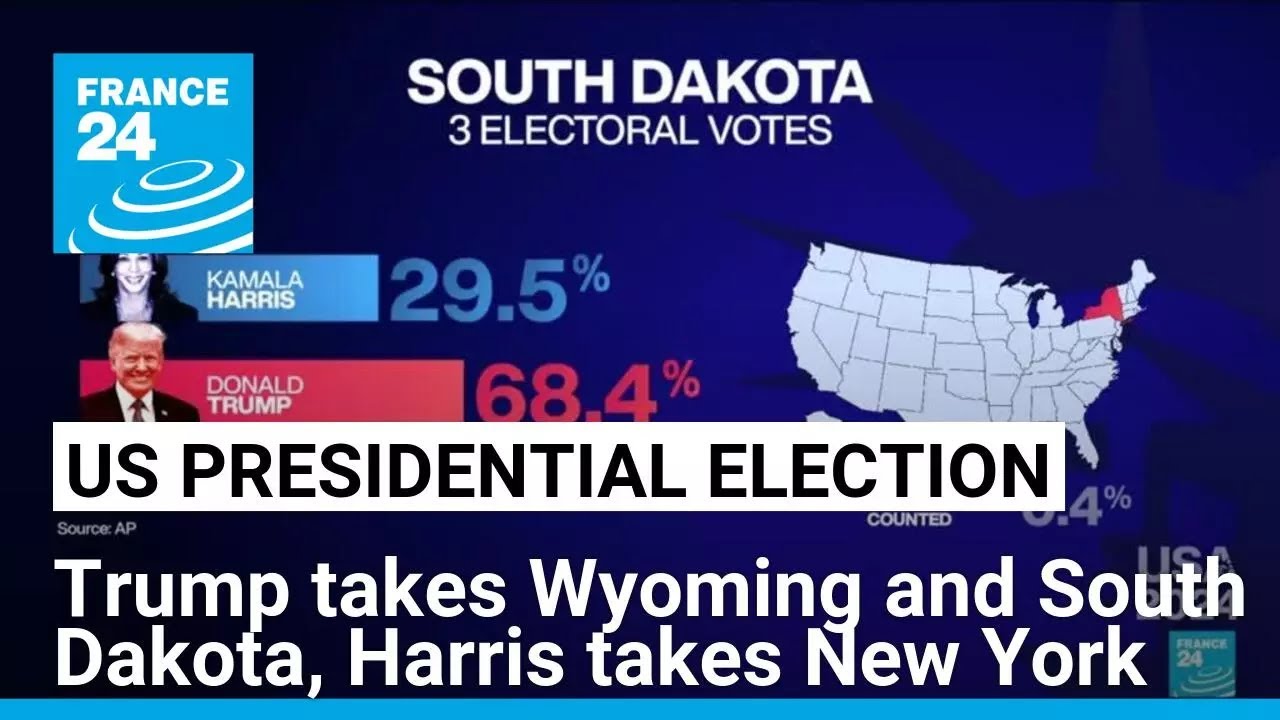 US presidential election results Trump takes Wyoming and South Dakota