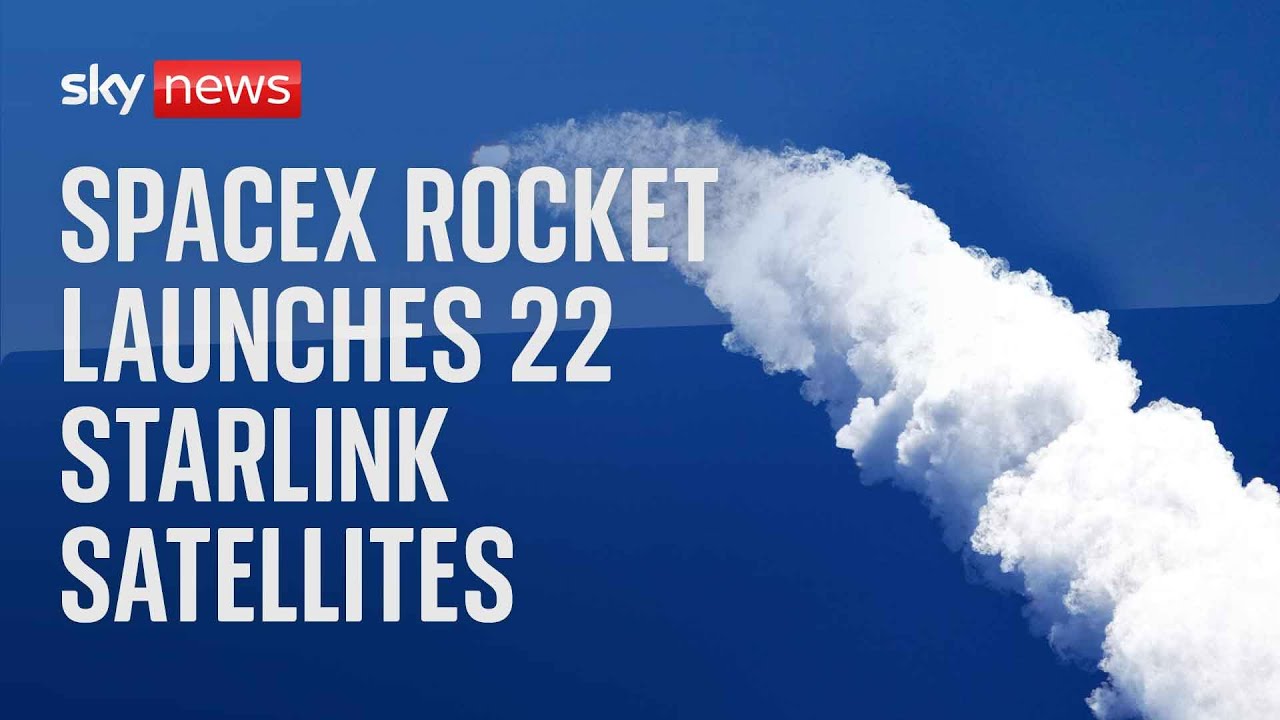 Watch live SpaceX Falcon 9 rocket launches 22 Starlink satellites into