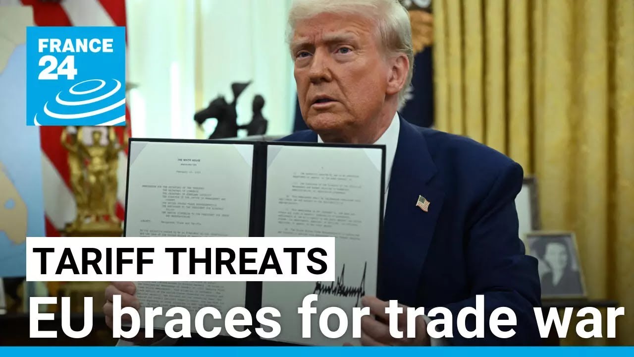 EU braces for trade war amid Trump's tariff threats • FRANCE 24 English ...