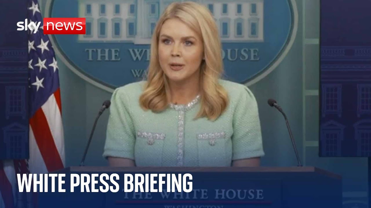 White House holds press briefing as Trump escalates Canada trade war ...