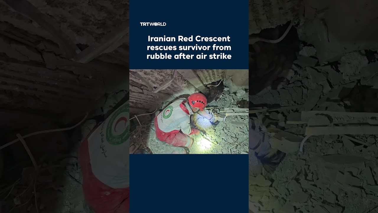 Survivors Rescued Rescue workers pull survivor from rubble of US-Israeli strike in Iran’s ...